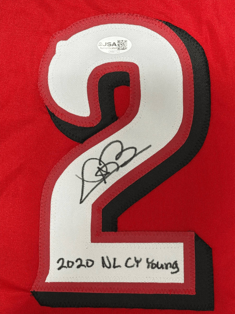 Trevor Bauer Signed Cincinnati Reds Custom Jersey w/ 2020 NL CY Young JSA COA