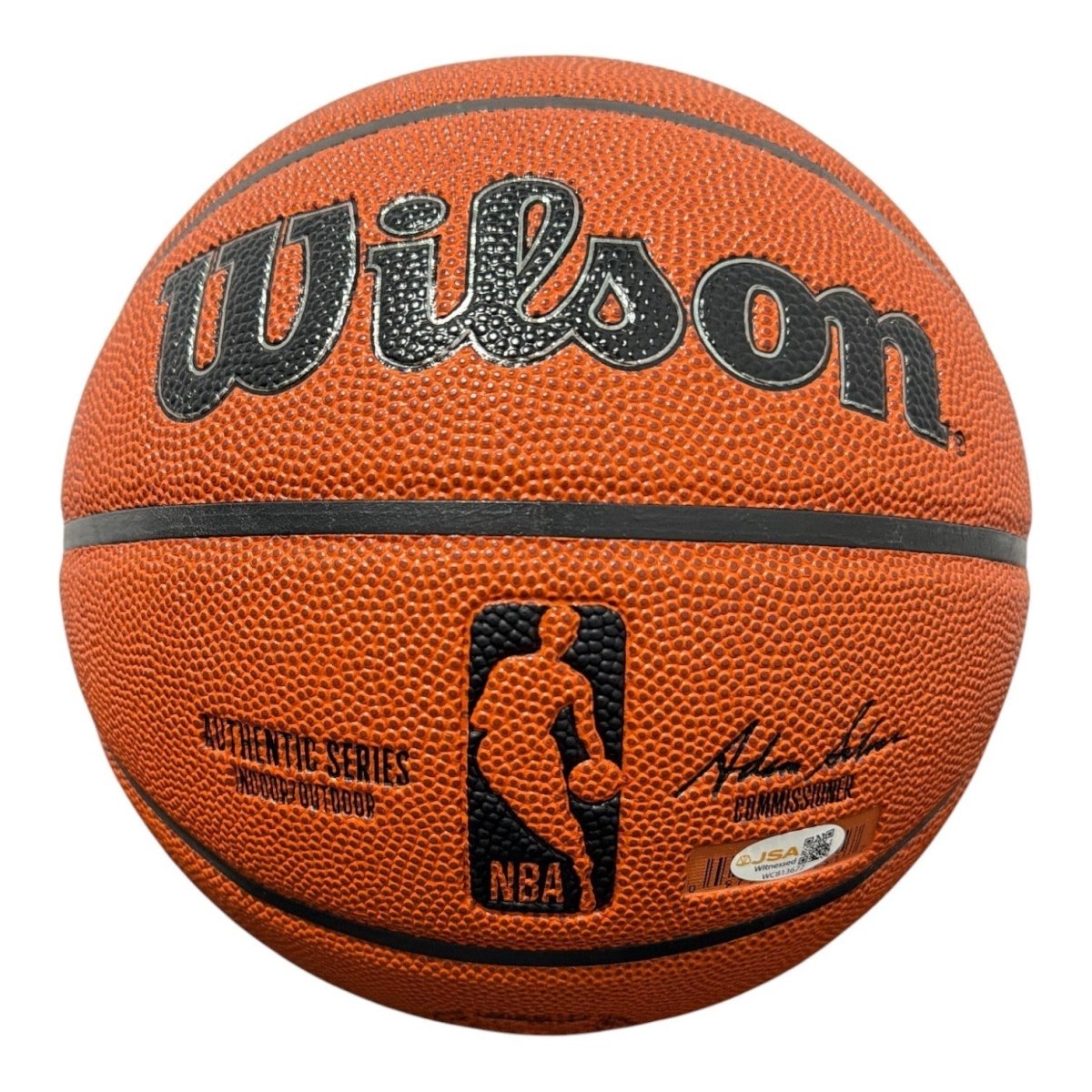 Xavier McDaniel Signed Wilson NBA Basketball w/ X-Man Insc. JSA Witness COA