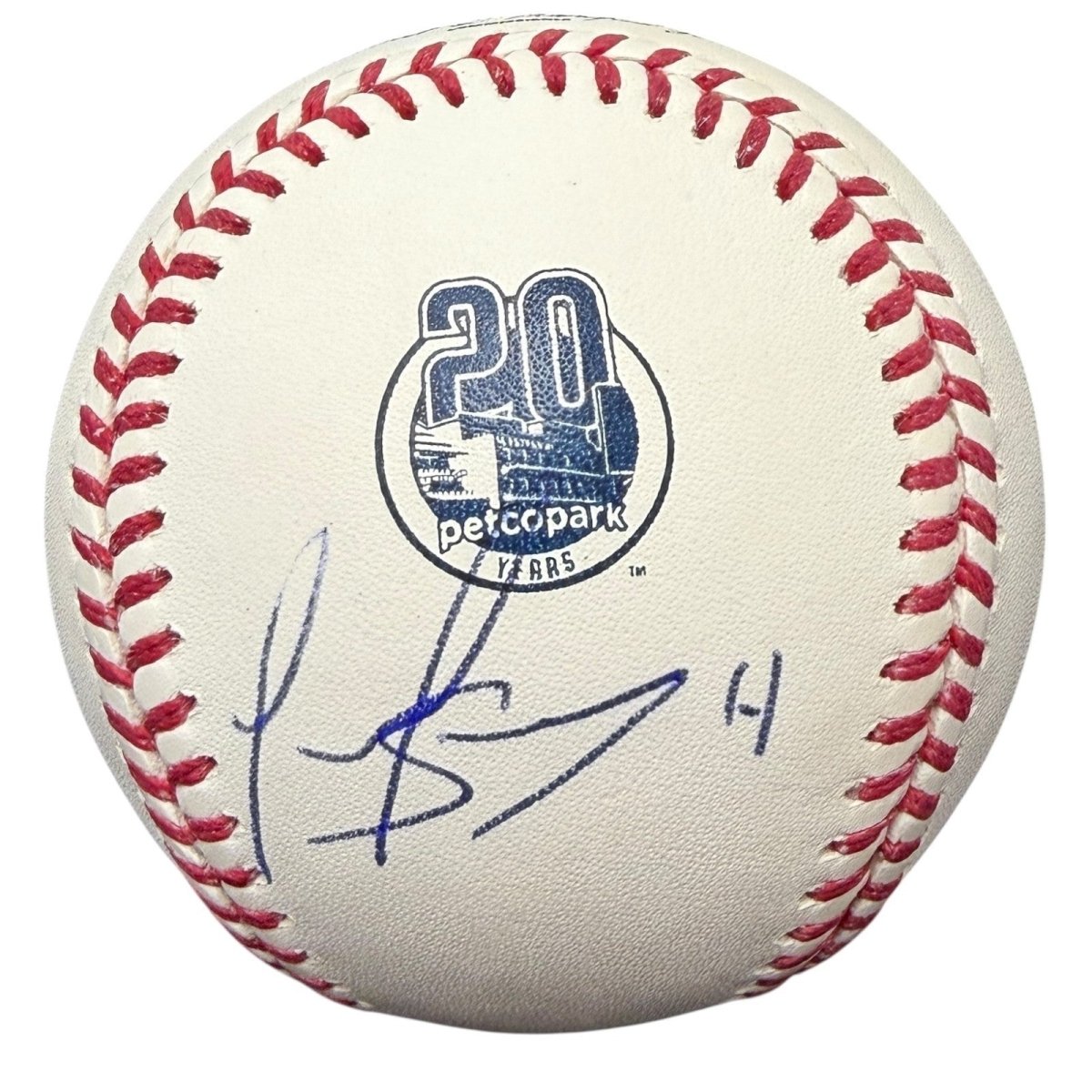 Luis Arraez Signed 20th Anniversary Petco Park Logo Baseball JSA COA SD Padres