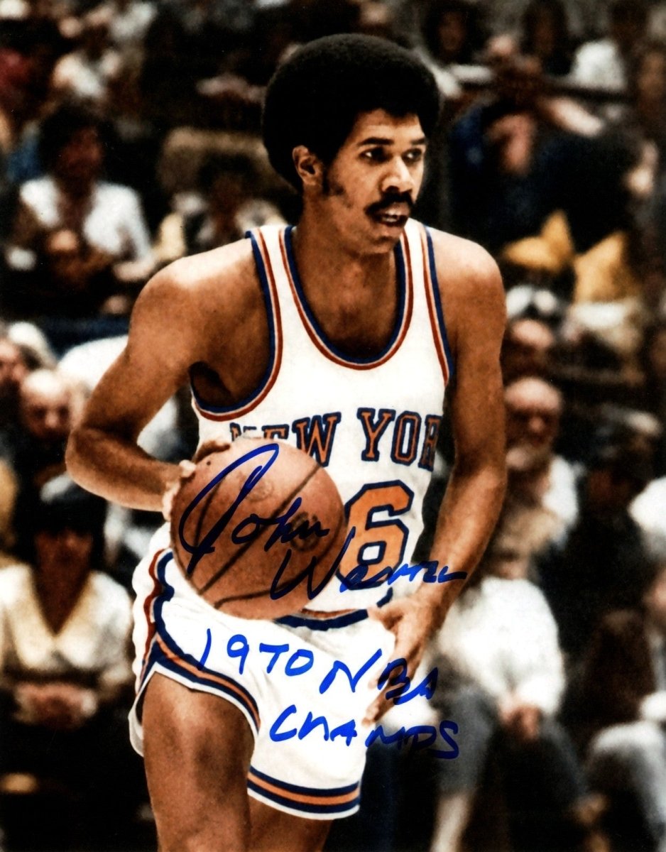 John Warren Signed New York Knicks 8x10 Photo w/ 1970 NBA Champs Insc LSCM COA