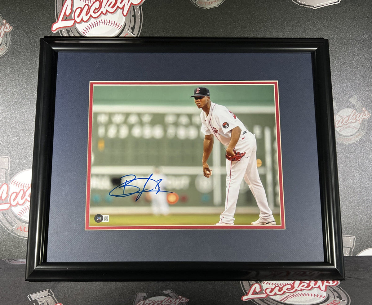 Brayan Bello Signed Framed 11x14 Photo Boston Red Sox Beckett Witness BAS