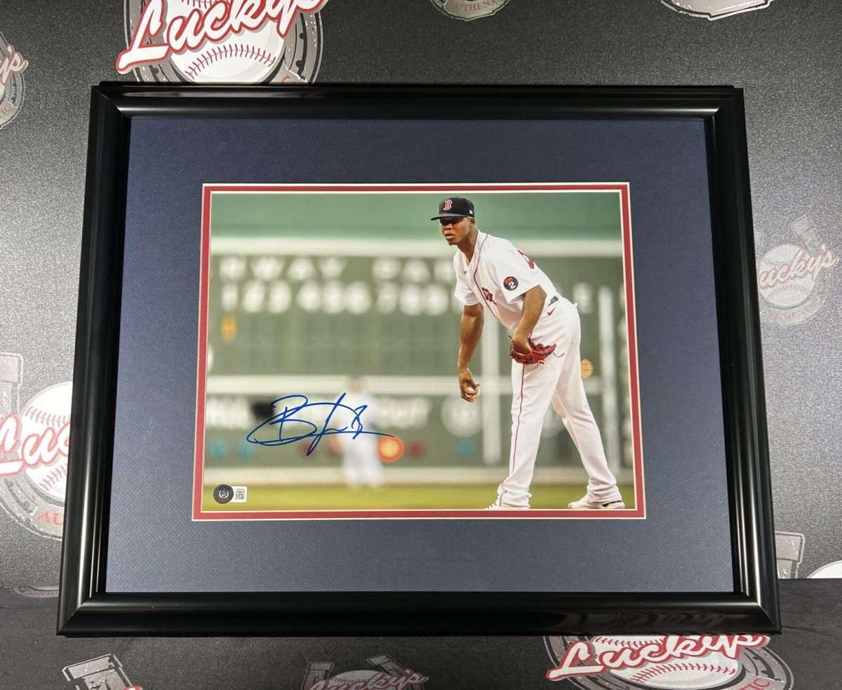 Brayan Bello Signed Framed 11x14 Photo Boston Red Sox Beckett Witness BAS