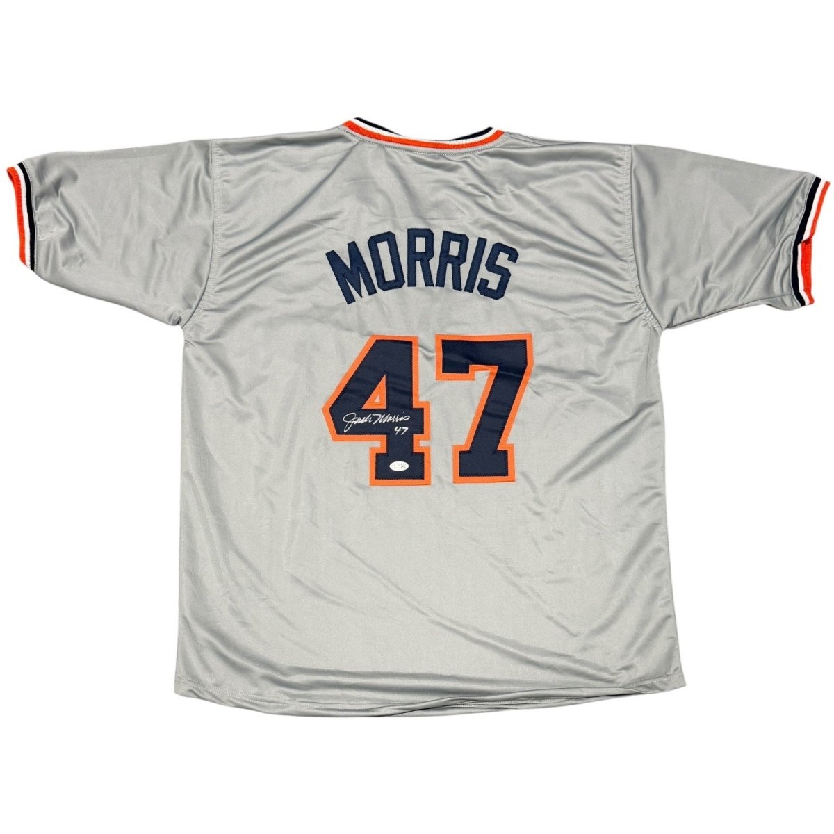 Jack Morris Signed Detroit Tigers Custom Jersey w/ #47 JSA Witness COA
