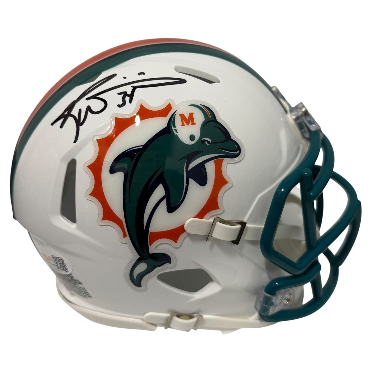 Ricky Williams Signed Autographed Miami Dolphins TB Mini Helmet JSA Witness COA