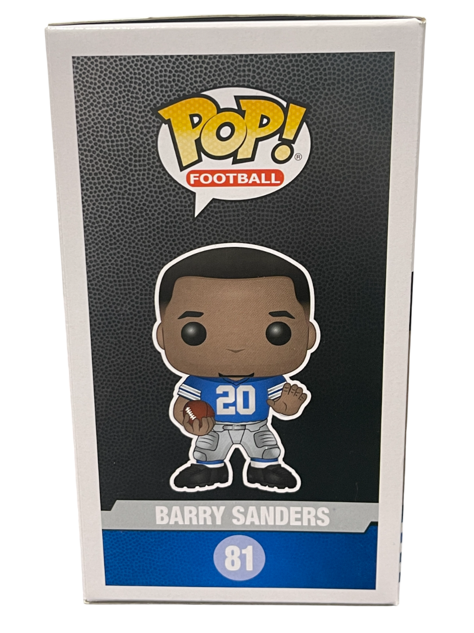 Barry Sanders Signed Detroit Lions NFL Funko Pop #81 Beckett Witness BAS COA