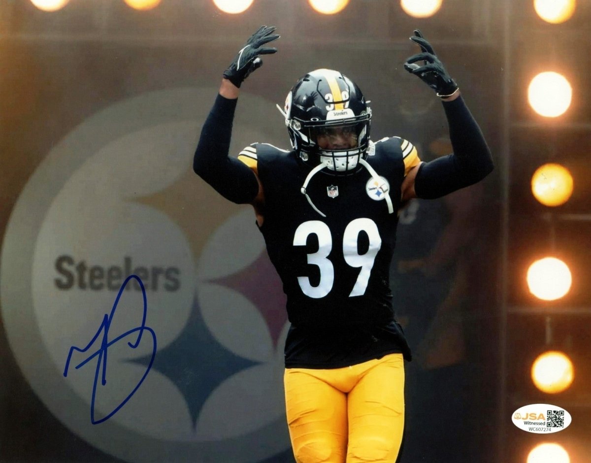 Minkah Fitzpatrick Signed Pittsburgh Steelers 8x10 Photo JSA Witness COA #1