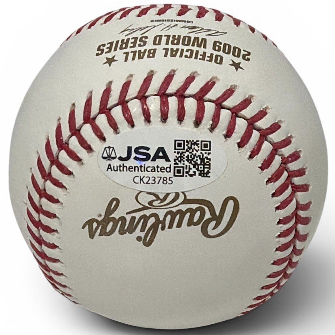 Hideki Matsui Signed 2009 World Series Baseball Kanji 09 WS MVP JSA COA Yankees