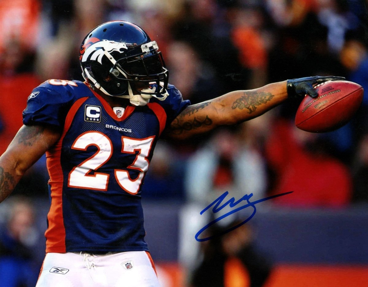 Willis McGahee Signed Autographed Denver Broncos 8x10 Photo LSCM COA #5