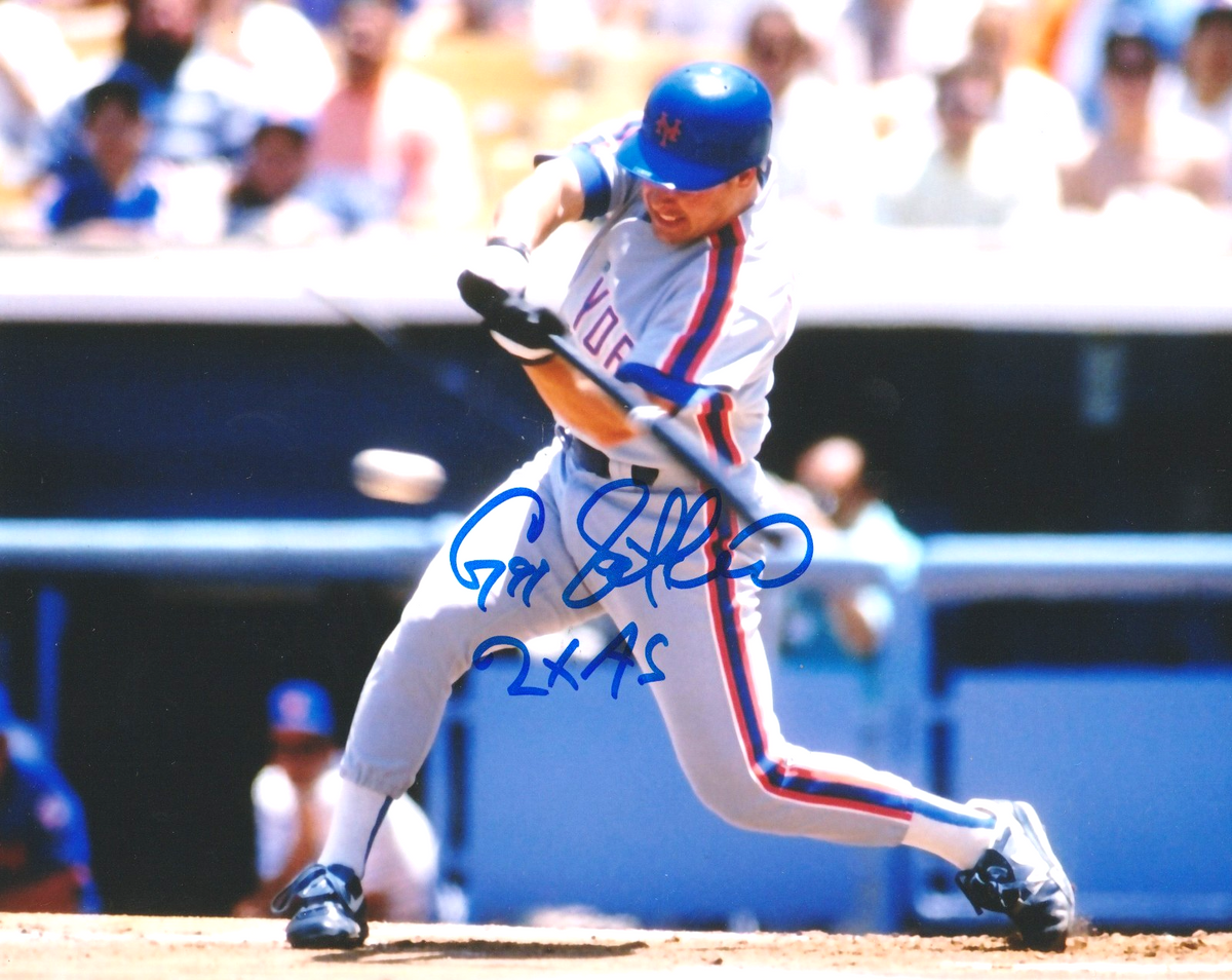 Gregg Jefferies Signed Autographed New York Mets 8x10 Photo w/ 2x AS LSCM COA