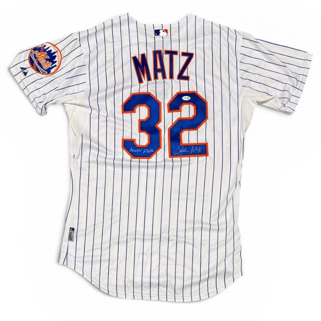 Steven Matz Signed New York Mets Majestic Jersey w/ Amazin Insc. JSA COA