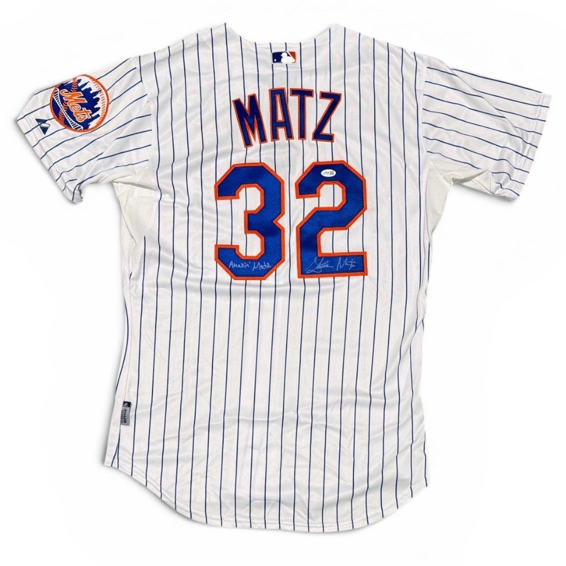 Steven Matz Signed New York Mets Majestic Jersey w/ Amazin Insc. JSA COA