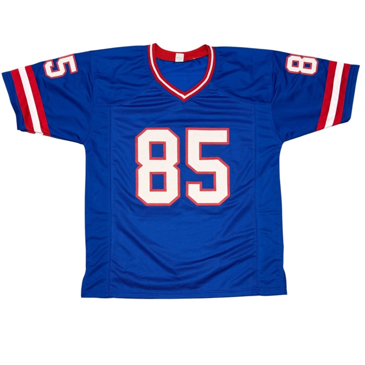 Stephen Baker Signed New York Giants Custom Jersey w/ 2 Ins JSA Witness COA