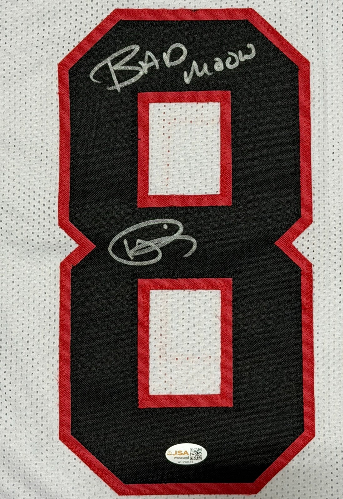 Andre Rison Signed Atlanta Falcons Custom Jersey w/ Bad Moon JSA Witness COA