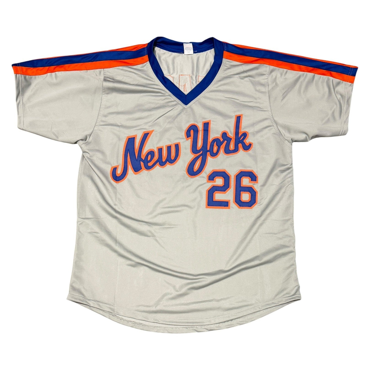 Terry Leach Signed New York Mets Custom Jersey w/ 86 WSC JSA Witness COA