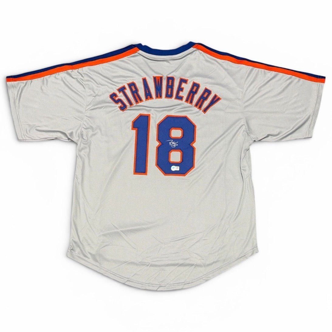 Darryl Strawberry Signed New York Mets Custom Jersey Beckett Witness BAS COA
