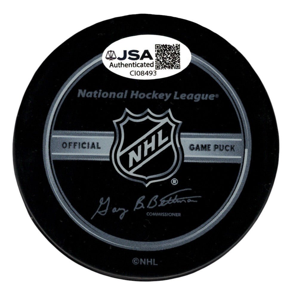 Teemu Selanne Signed Autographed Anaheim Ducks Official Game Puck JSA COA