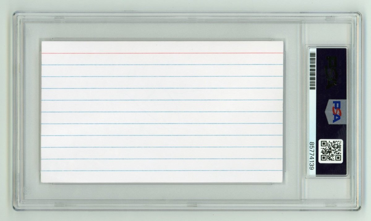 Christopher Jackson Signed 3x5 Index Card PSA Authentic Auto Hamilton Washington