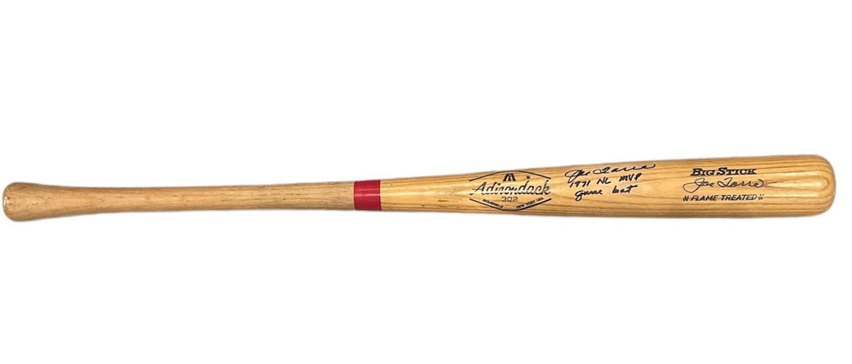 Joe Torre Signed Auto 1971 Cardinals Game Bat w/ MVP + Insc Beckett Wit BAS COA
