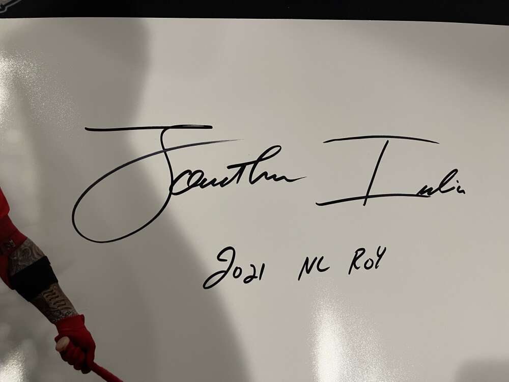Jonathan India Signed Auto Autographed 30x15 Photo Print #1 PSA COA ROY Reds