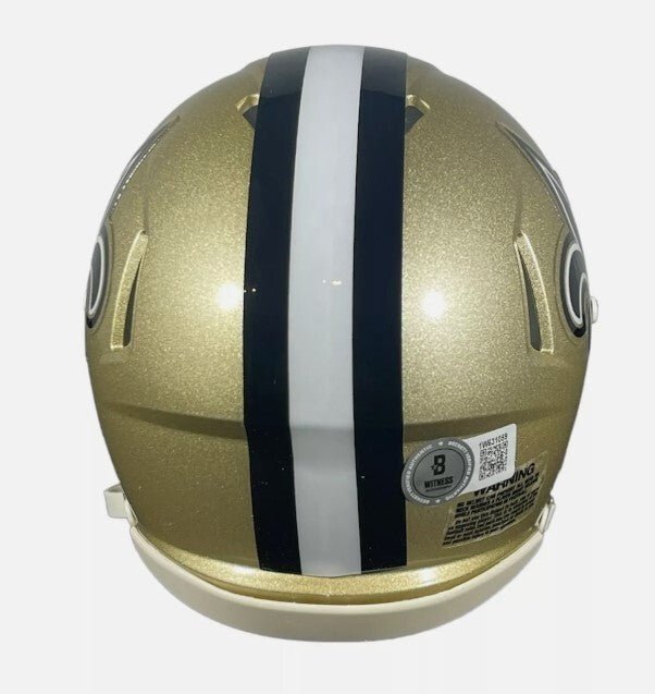 Rickey Jackson Signed Auto Speed Mini Helmet w/ HOF 2010 Beckett Wit BAS COA