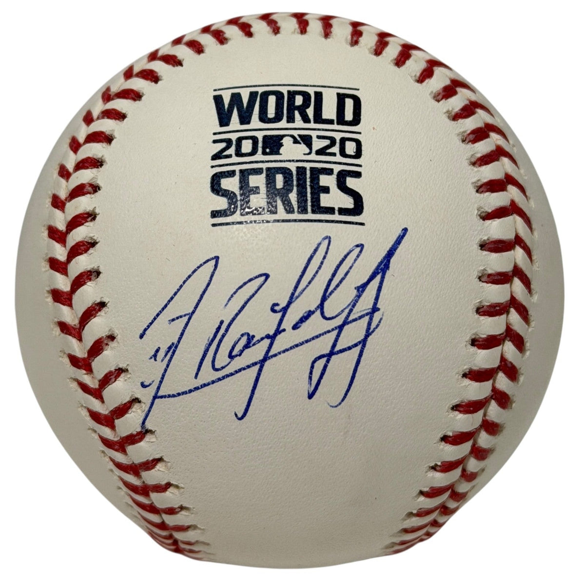 Randy Arozarena Signed 2020 World Series WS Logo Baseball JSA COA Rays Mariners