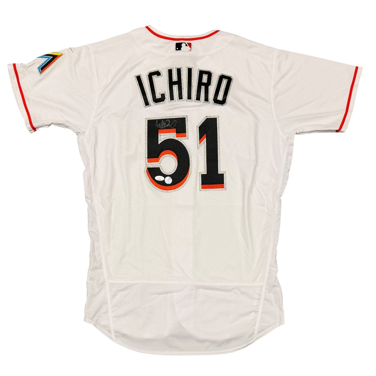 Ichiro Suzuki Signed Miami Marlins Majestic Authentic Jersey JSA COA + IS HOLO