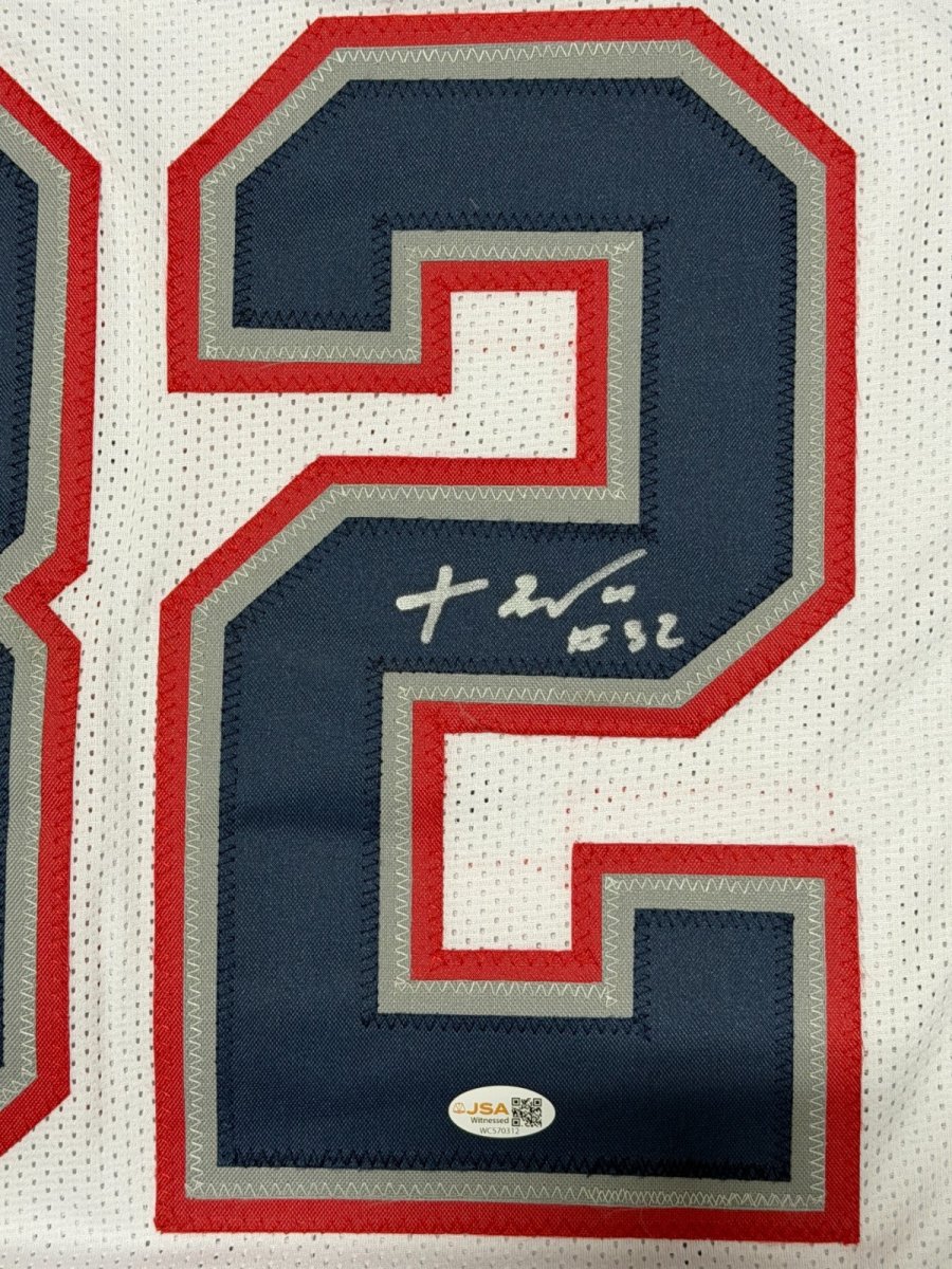 TreVeyon Henderson Signed New England Patriots Custom Jersey JSA Witness COA