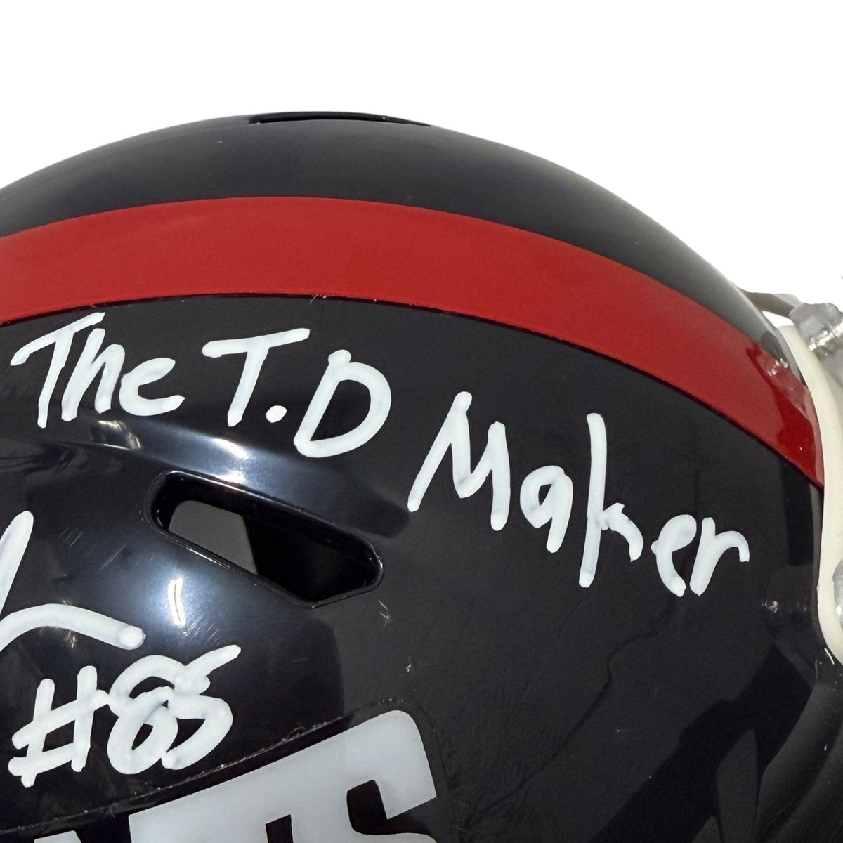 Stephen Baker Signed Giants TB Mini Helmet w/ SB Champs + TD Maker JSA Wit COA