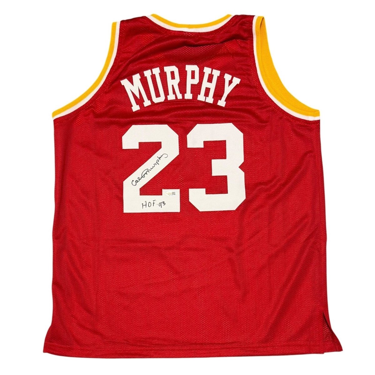 Calvin Murphy Signed Houston Rockets Custom Jersey w/ HOF 93 JSA Witness COA