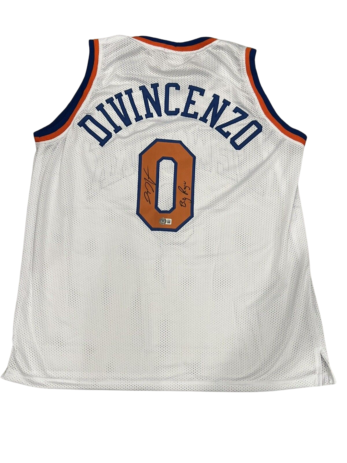 Donte DiVincenzo Signed NY Knicks Custom Jersey w/ Big Ragu Beckett W BAS COA