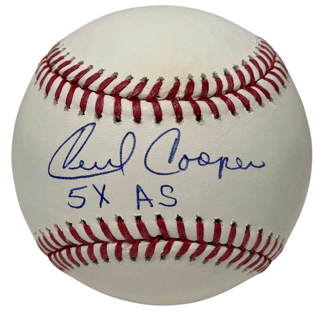 Cecil Cooper Signed Autographed ROMLB Baseball w/ 5x AS JSA Witness COA