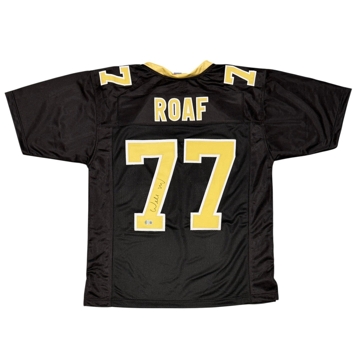 Willie Roaf Signed New Orleans Saints Custom Jersey Beckett Witness BAS COA