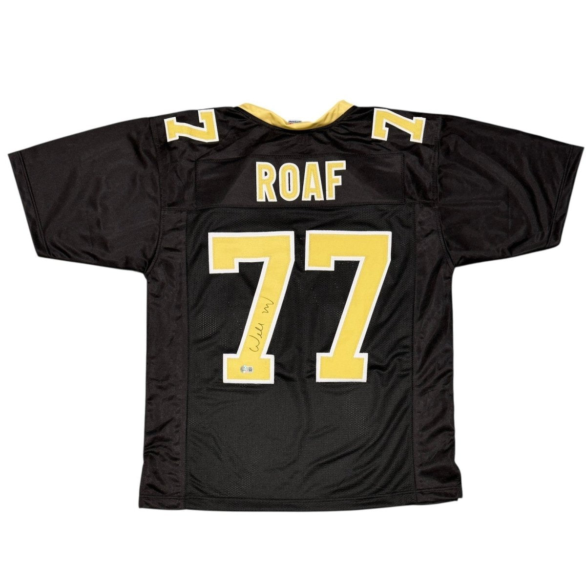 Willie Roaf Signed New Orleans Saints Custom Jersey Beckett Witness BAS COA