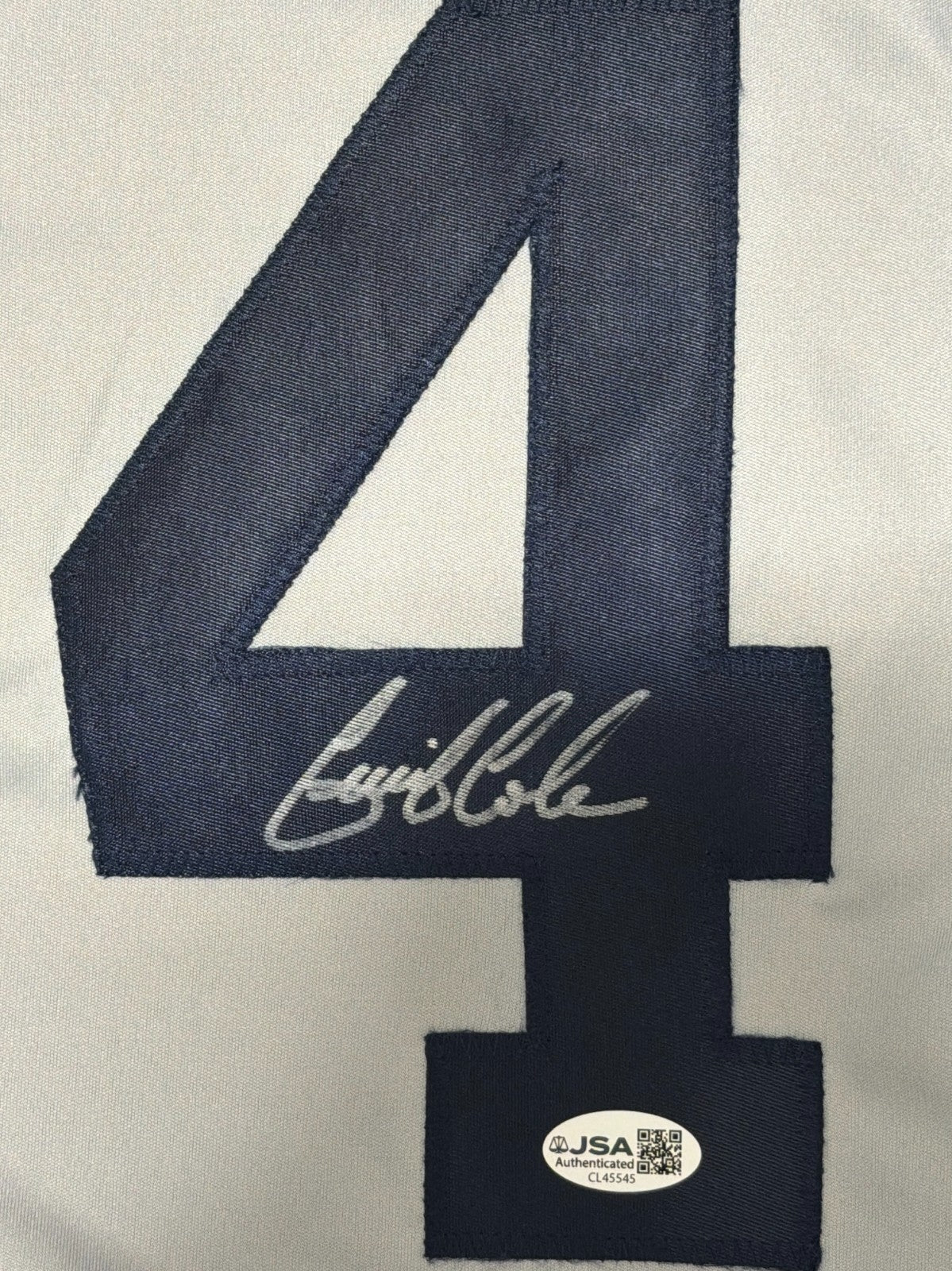 Gerrit Cole Signed Autographed New York Yankees Custom Jersey JSA COA