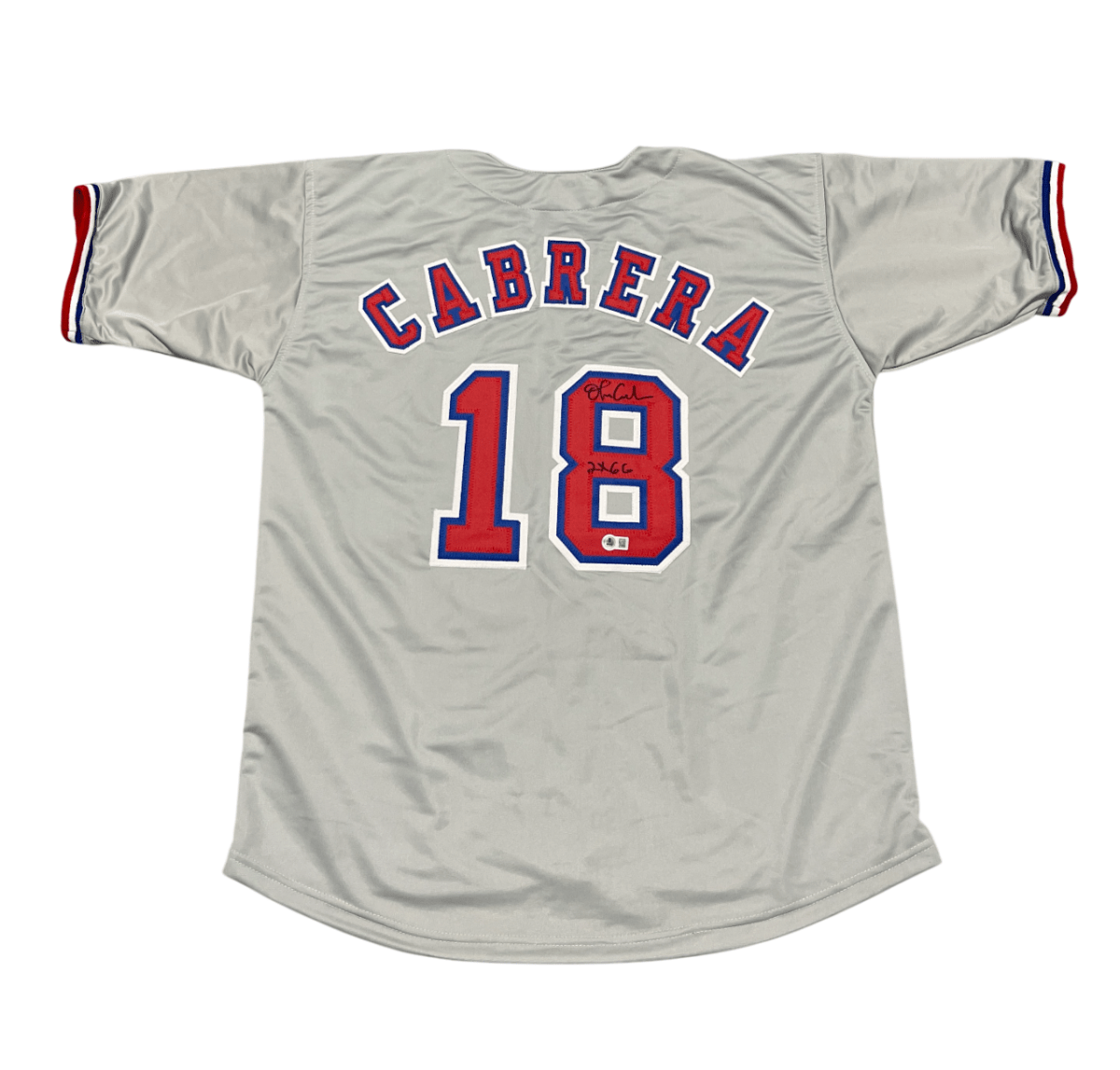 Orlando Cabrera Signed Expos Custom Jersey w/ 2 GG Beckett BAS COA
