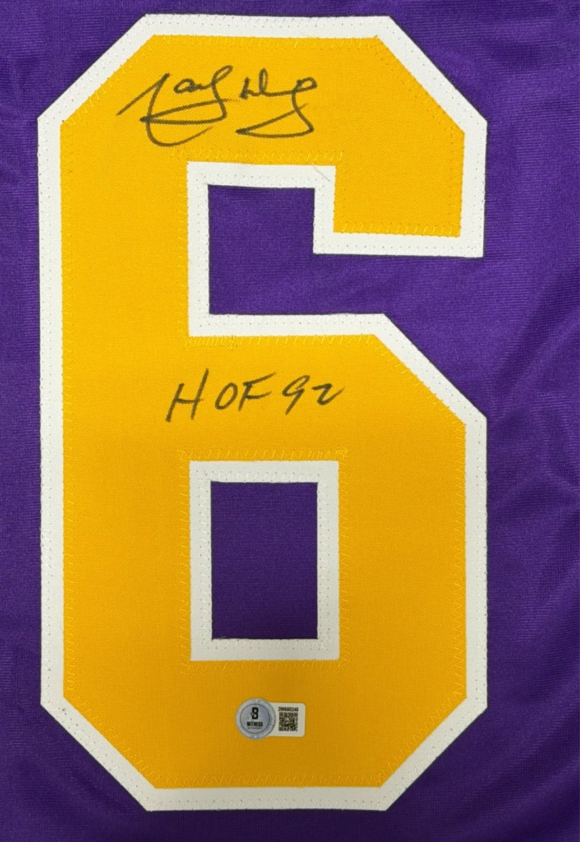 Marcel Dionne Signed Kings Custom Jersey w/ HOF 92 Beckett Witness BAS COA