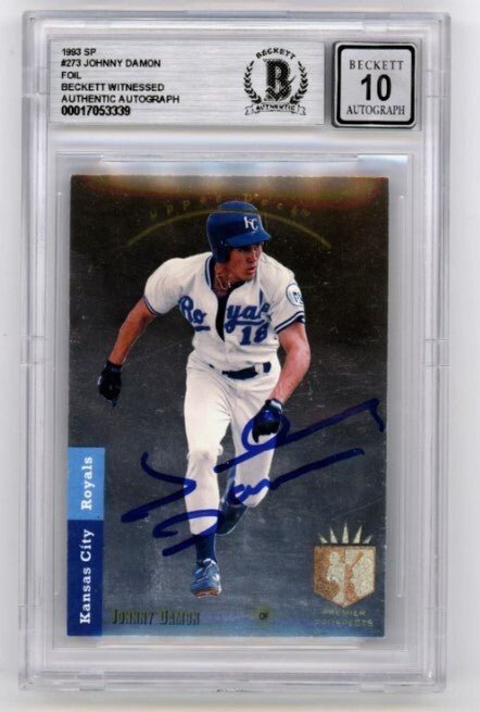 Johnny Damon 1993 Upper Deck SP #273 Signed Rookie RC Beckett BAS BGS 10 Auto