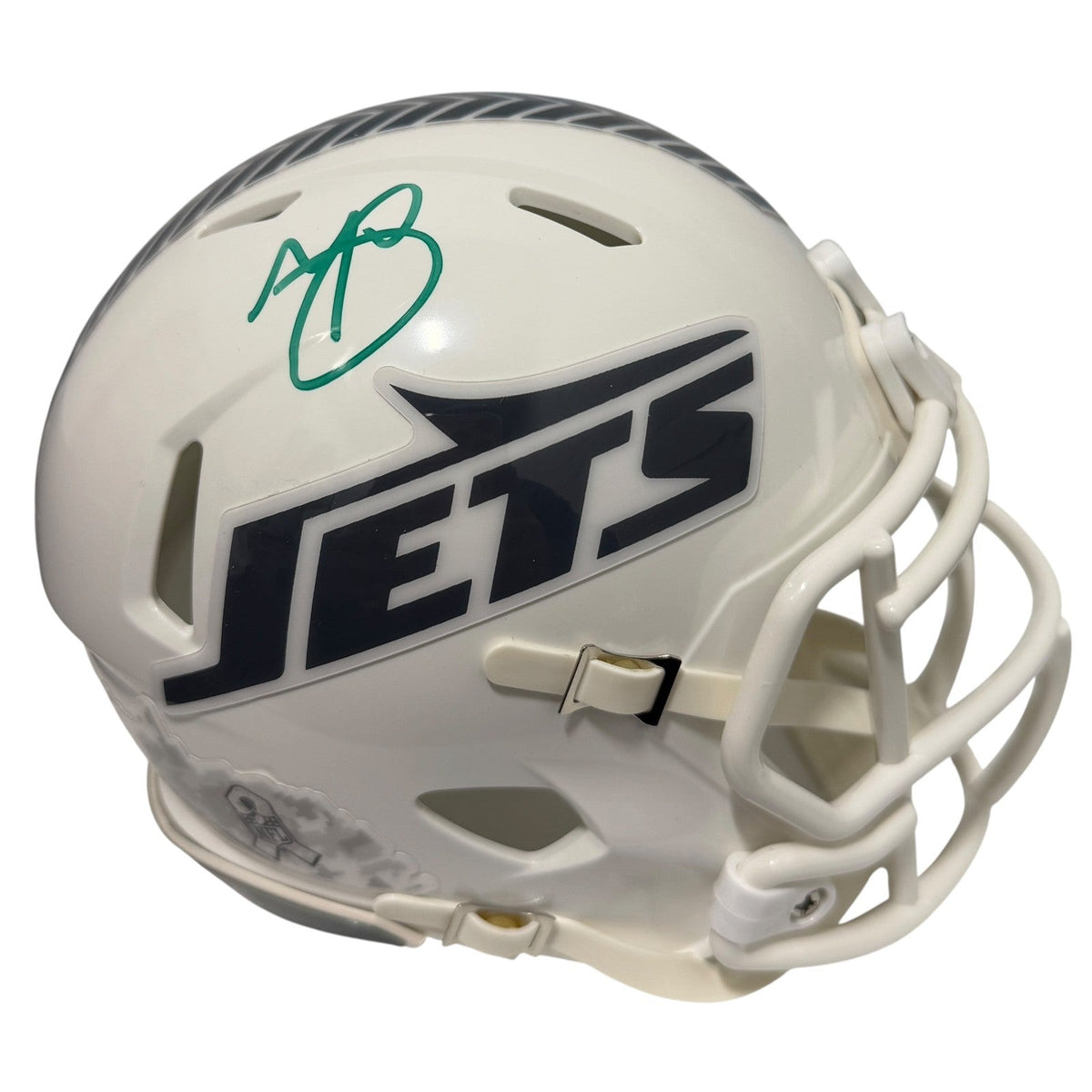 Minkah Fitzpatrick Signed New York Jets Salute Mini Helmet JSA Witness COA