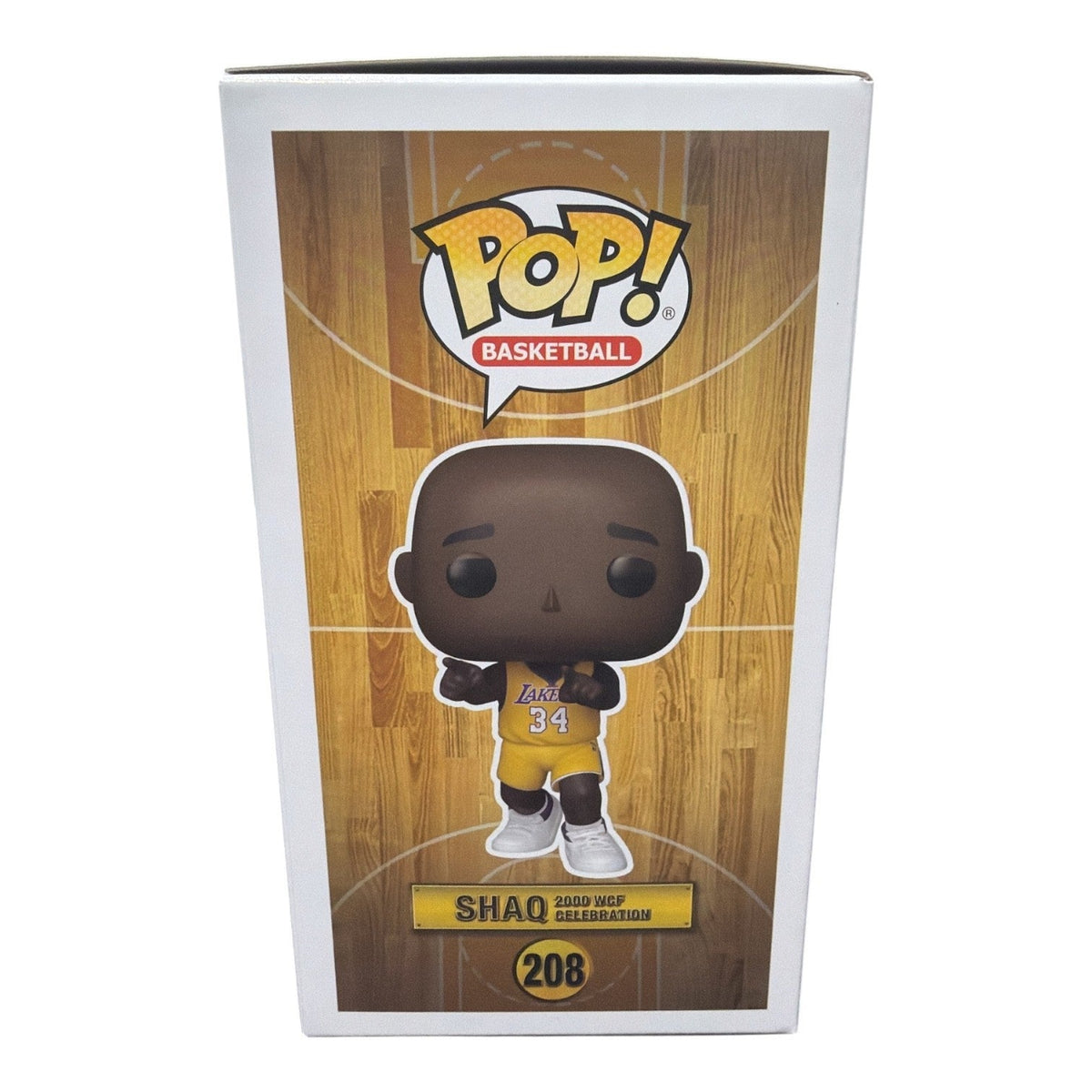 Shaquille O'Neal Signed Lakers 2000 WCF Celebration Funko Pop 208 JSA W COA Shaq