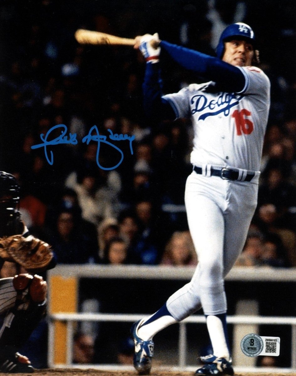 Rick Monday Signed Los Angeles Dodgers 8x10 Photo Beckett Witness BAS COA #1