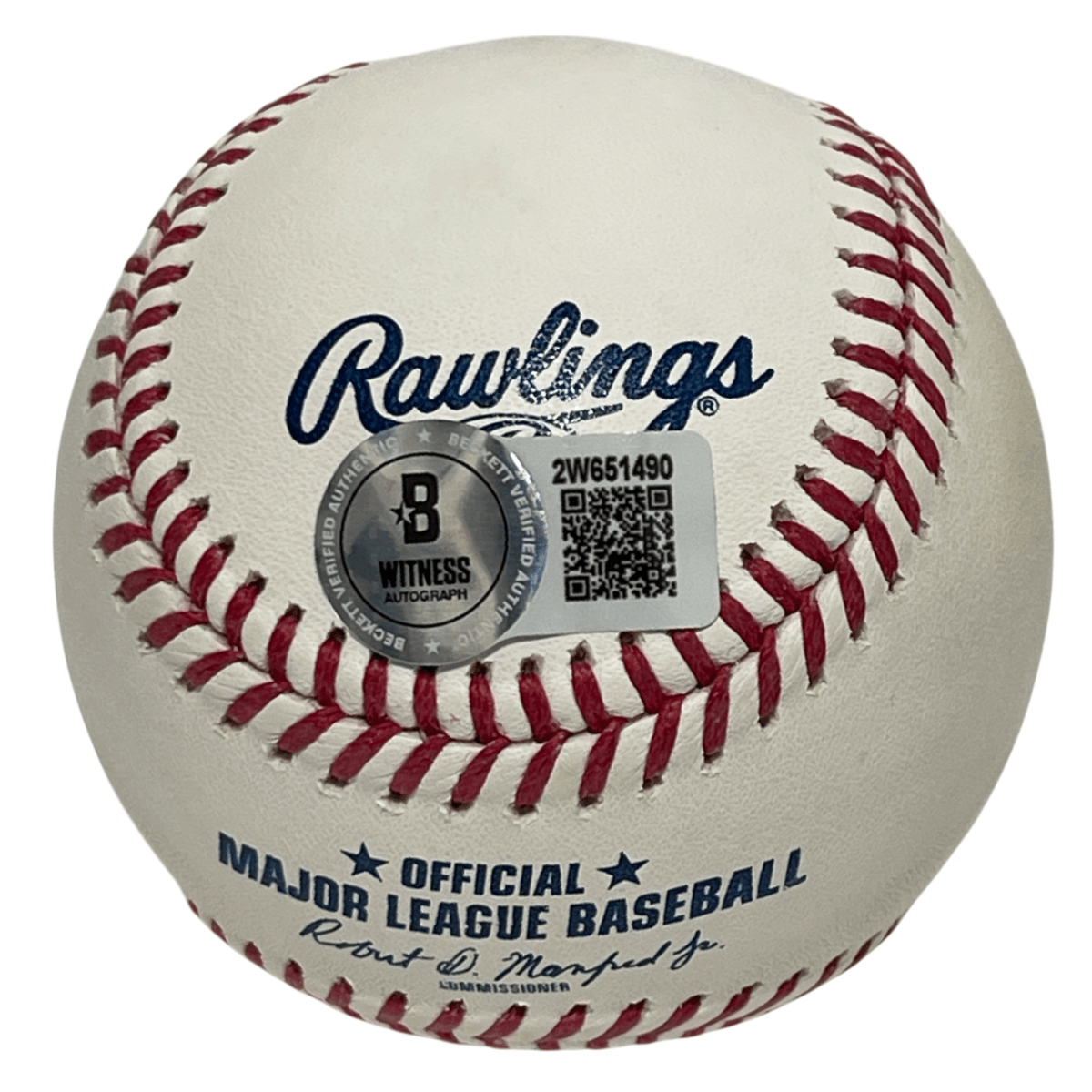 Robin Ventura Signed ROMLB Baseball w/ 88 Golden Spikes Beckett Witness BAS COA