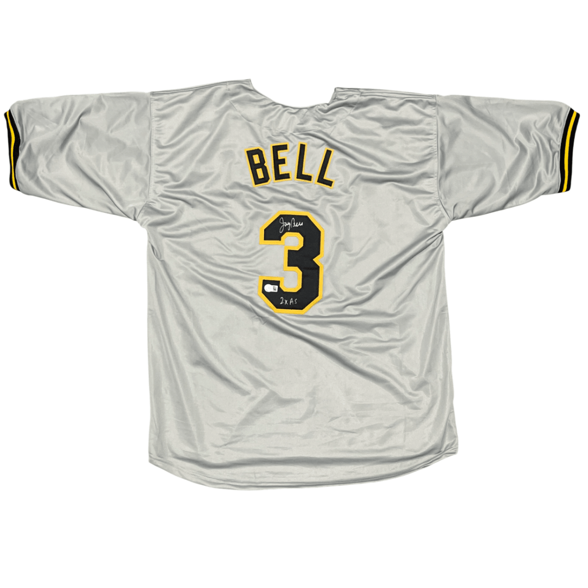Jay Bell Signed Pittsburgh Pirates Custom Jersey w/ 2x AS Beckett Wit BAS COA