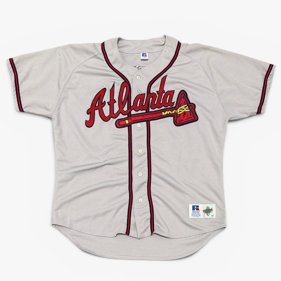 Chipper Jones Signed Atlanta Braves Russell Authentic Jersey w 99 NL MVP JSA COA