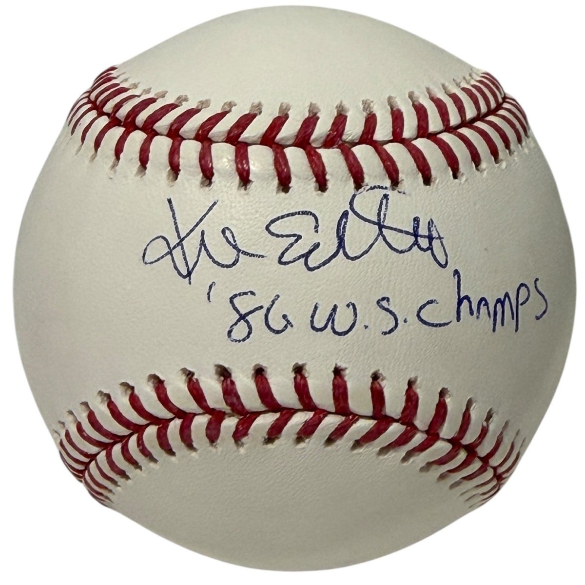 Kevin Elster Signed Autographed ROMLB Baseball w/ 86 WS Champs JSA Witness COA