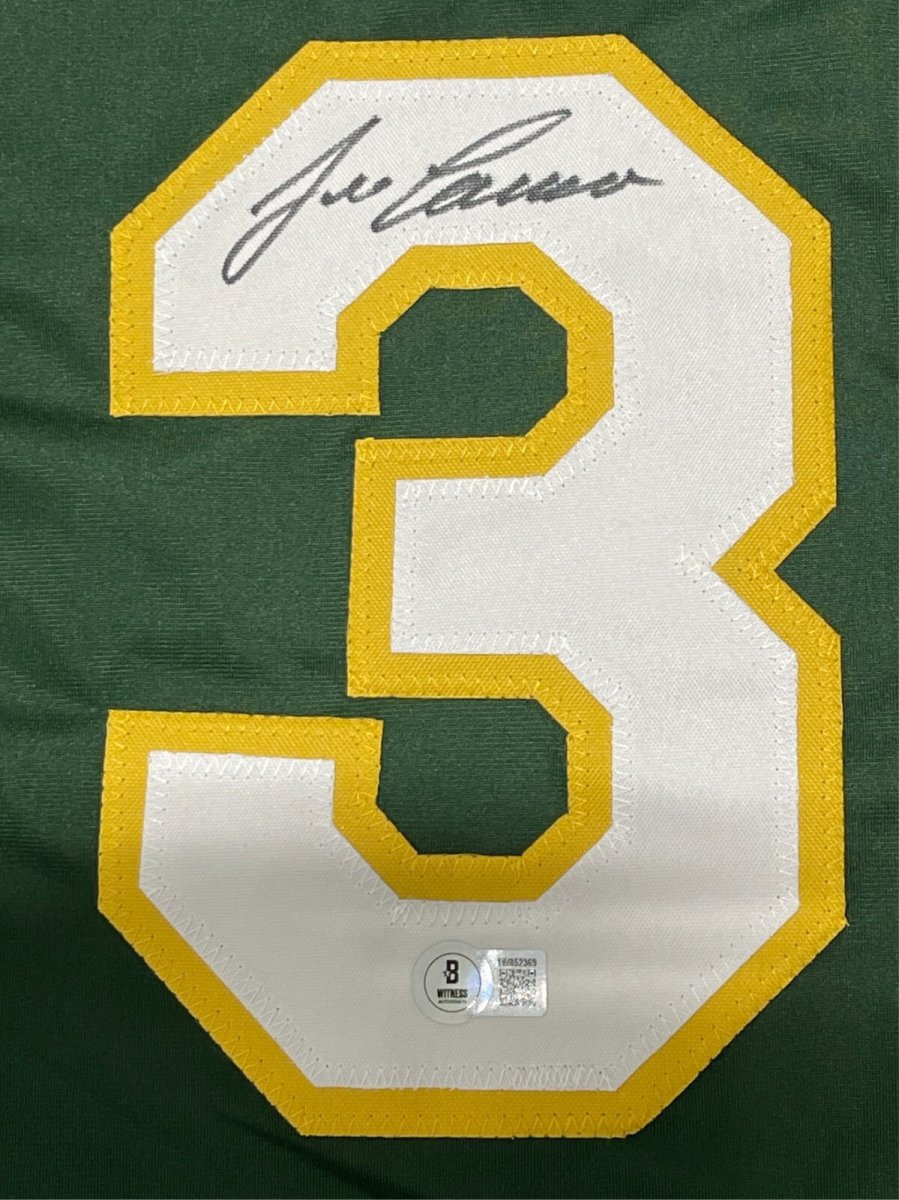 Jose Canseco Signed Oakland Athletics Custom Jersey Beckett Witness BAS COA