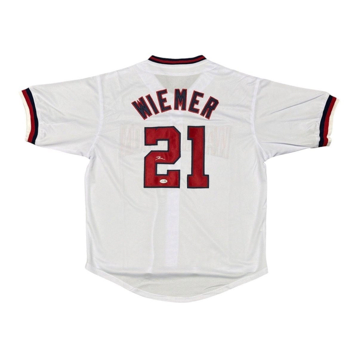 Joey Wiemer Signed Autographed Washington Nationals Custom Jersey JSA COA