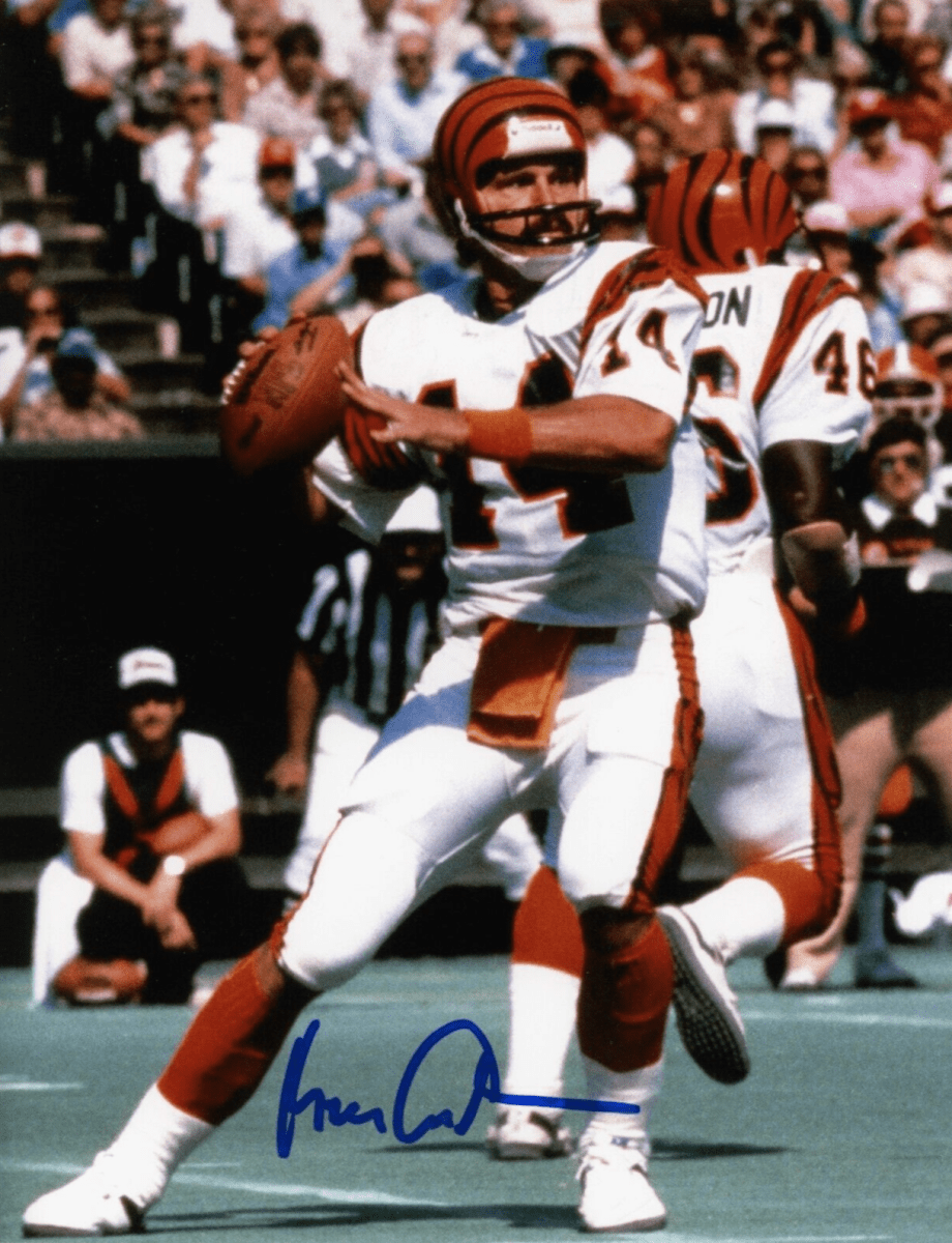 Ken Anderson Signed Autographed Cincinnati Bengals 8x10 Photo LSCM COA #2