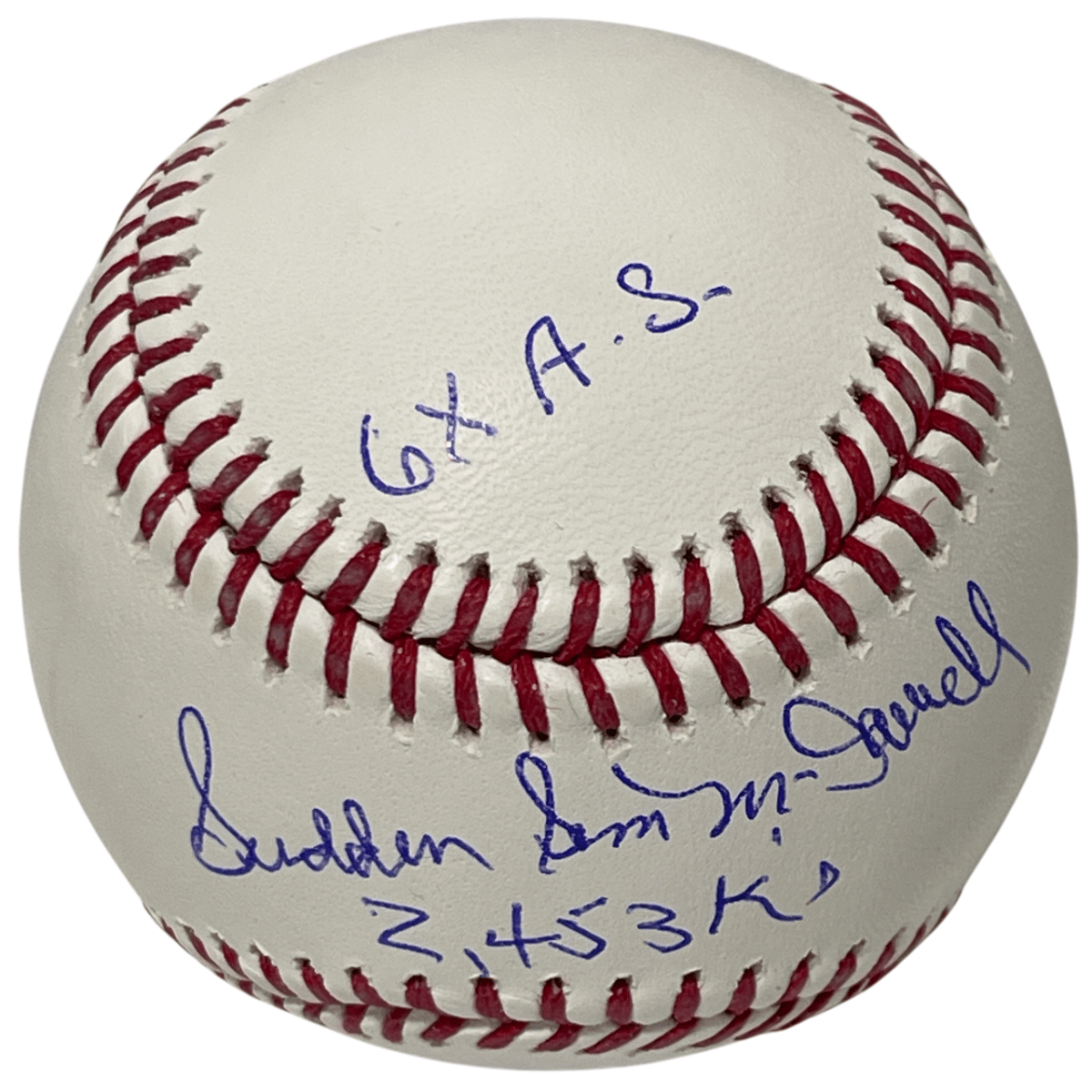 Sam McDowell Signed ROMLB Baseball w/ 4 Insc Beckett Witness BAS COA Cleveland