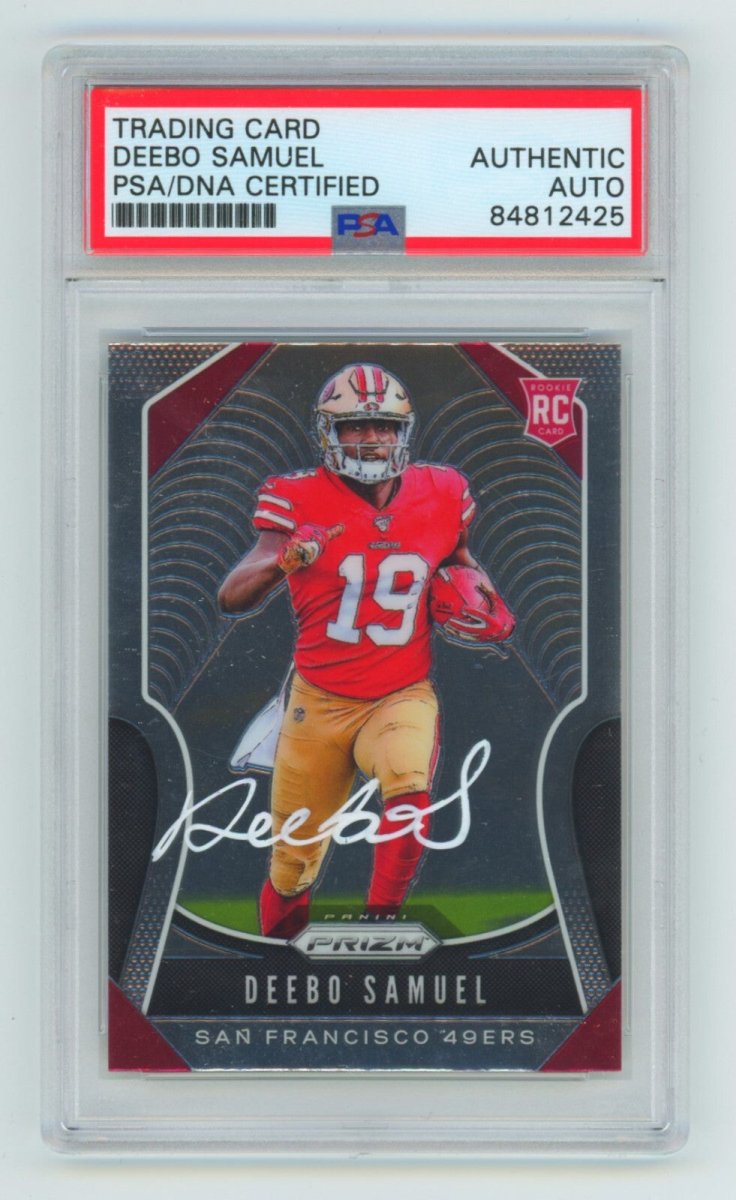 Deebo Samuel 2019 Panini Prizm 346 Rookie RC Signed Auto PSA DNA Authentic 49ers