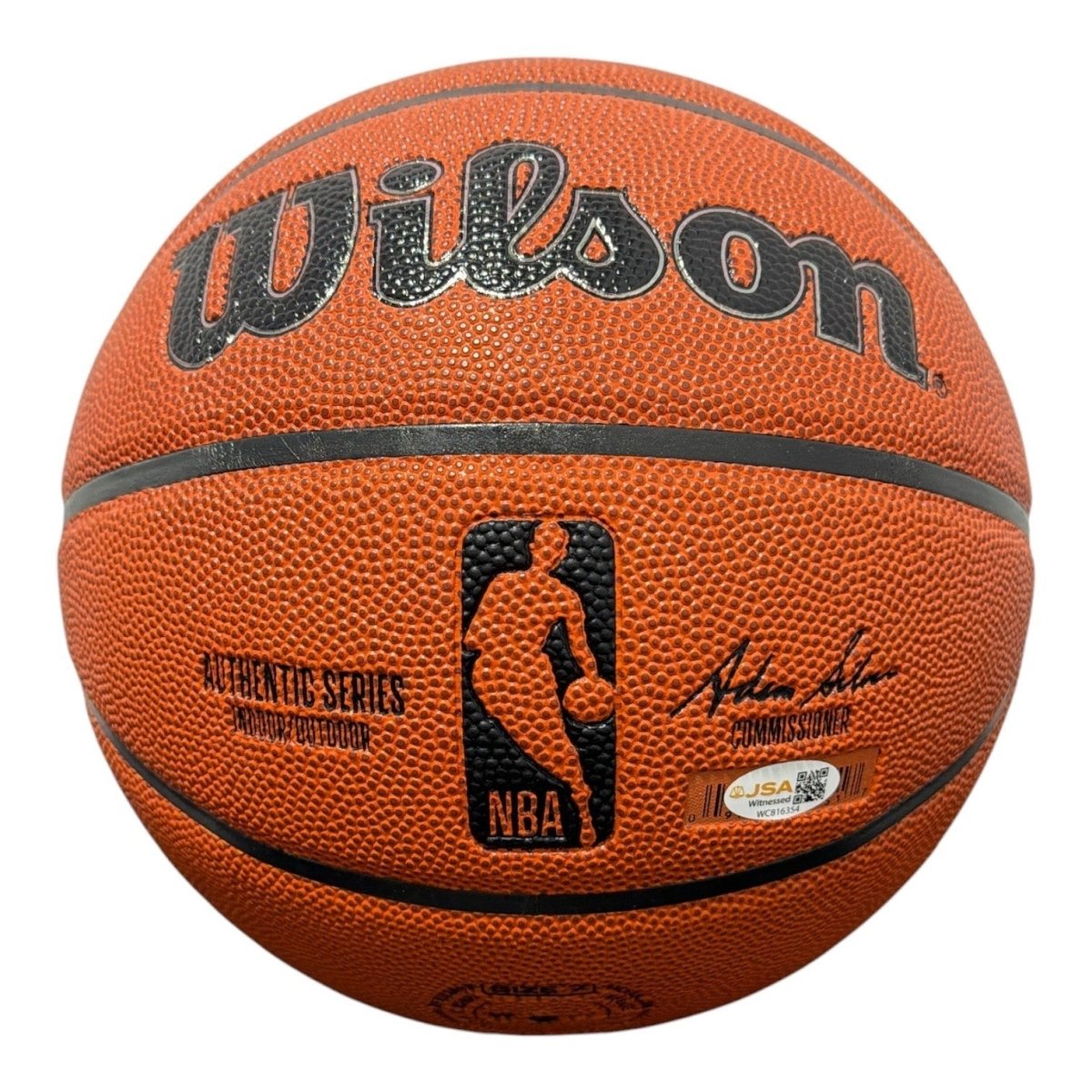 Bernard King Signed Wilson NBA Basketball w/ HOF + SC Ins JSA Witness COA